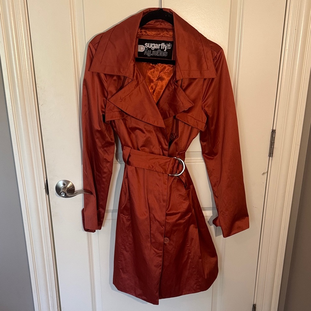 Sugarfly Women's Copper Trench Coat